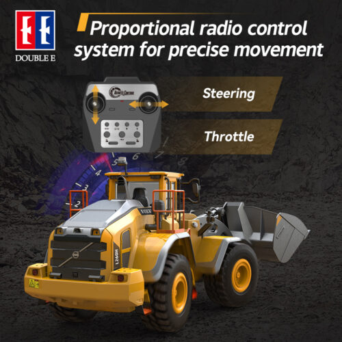 Proportional radio control steering and throttle RC wheel loader 