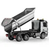 mercedes-benz-arocs-rc-dump-truck RC dump truck Mercedes Benz Arocs E590 with lifted bed rear view