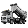 rc-dump-truck-mercedes-arocs-doublee RC dump truck Mercedes Benz Arocs model E590 with lifted bed