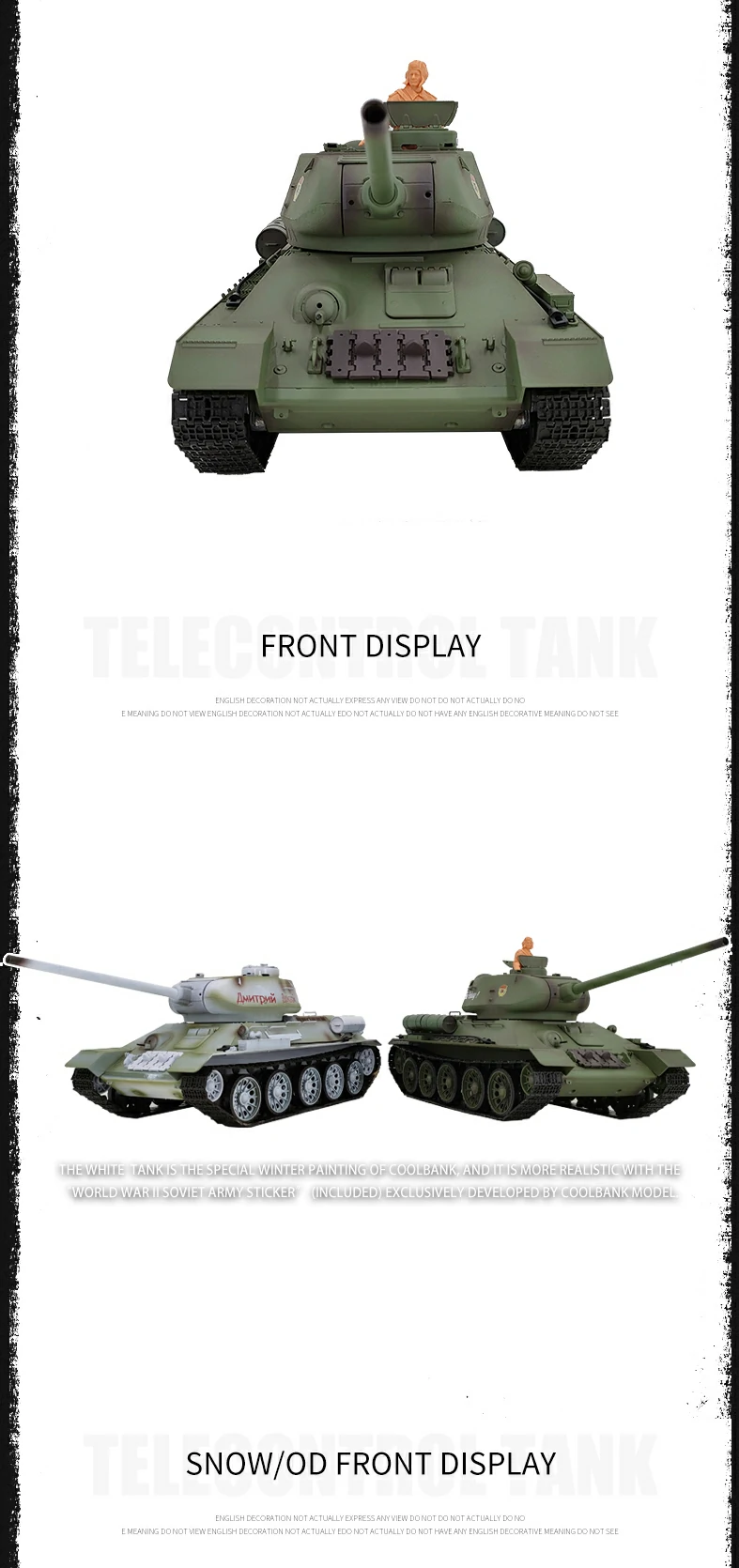 Heng Long RC Tank 1:16 Soviet T34-85 RTR RC tank