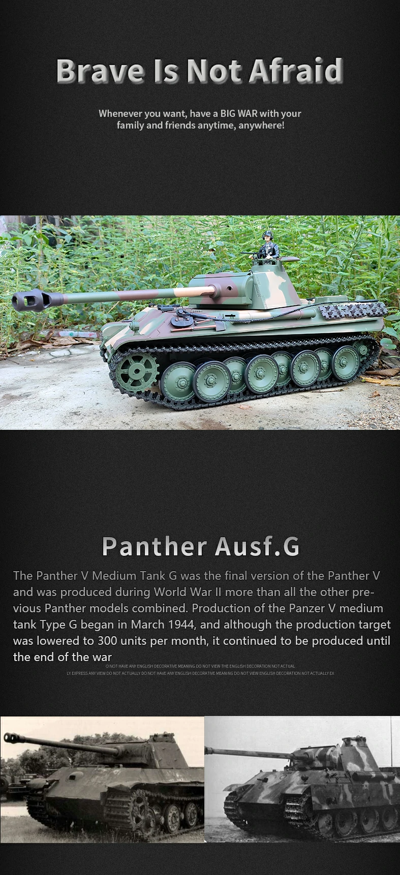 Heng Long RC Tank Panther Ausf. G Tank 3879-1