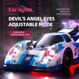 Four wheel drive drift racing RC model