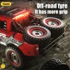 jjrc-q130-off-road-tyres JJRC Q130 high grip off road tires placed at the back of the truck
