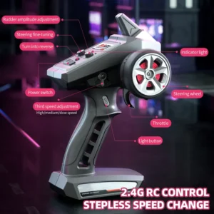 Black pistol grip remote controller