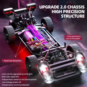 RC drift car high performance ESC installed into chassis