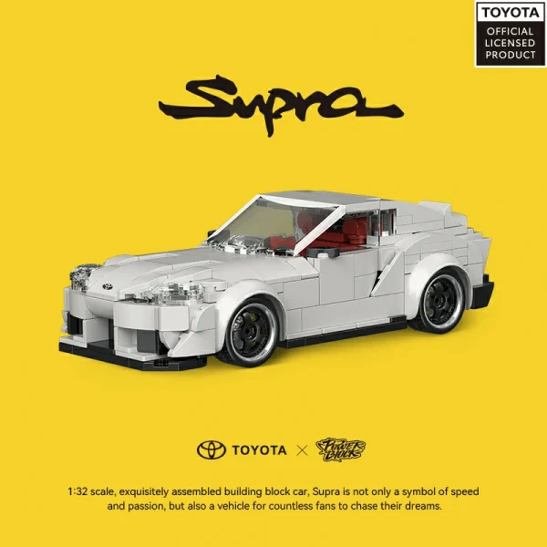 TOYOTA Supra 1:32 Scale Building Block Car PB8808