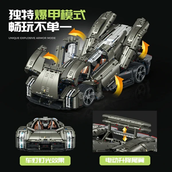 Building Blocks Supercar 1/8 Porsche Mission X 10626
