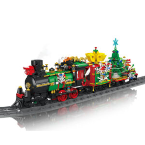 Building blocks Christmas train