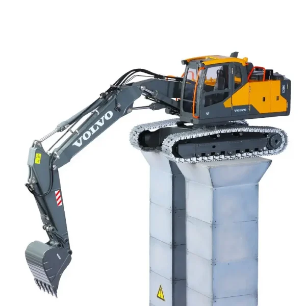 Remote control excavator with extended 3 arms