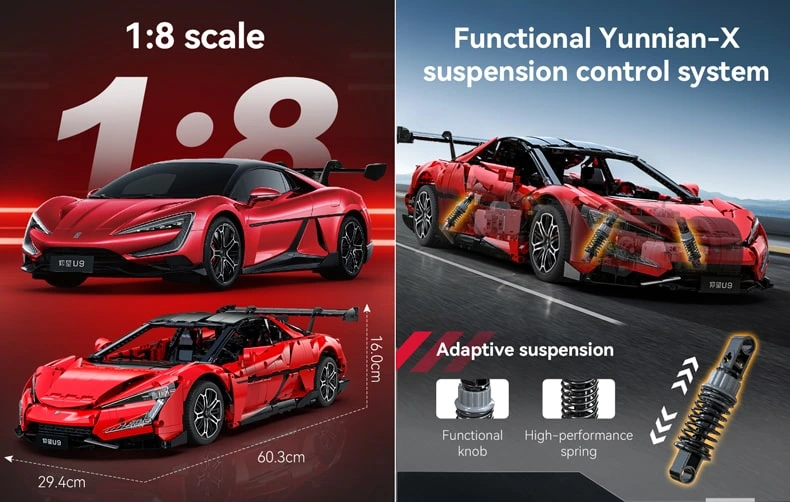 CaDA 1/8 Scale YangWang model with adjustable shock absorbers