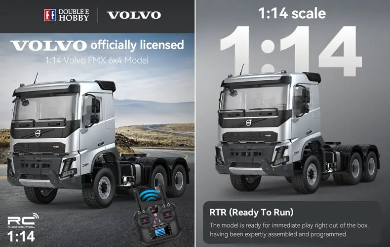 Double E E013 RC hauler Volvo FMX in 1:14 scale