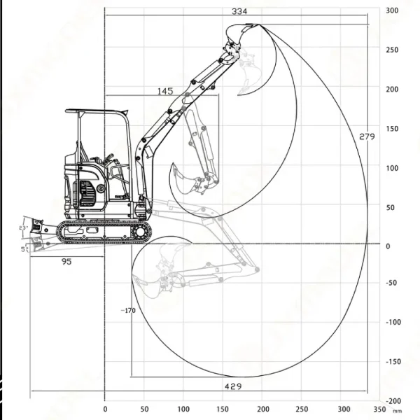 Jxmodel E20 Mini Hydraulic Excavator
