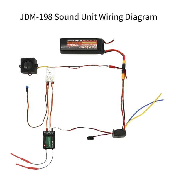 Dedicated sound system for JDM-98 bulldozer and JDM-198 loader