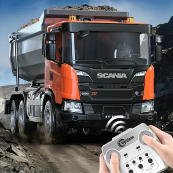 double-e-scania-g580-remote-control-dump-truck-metal-model-e118 Double e Scania G580 RC dump truck all metal model E118