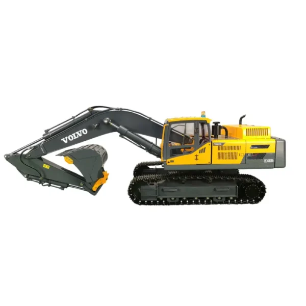1-12-scale-volvo-hydraulic-rc-excavator-model Volvo hyraulic RC excavator in 1/12 scale.