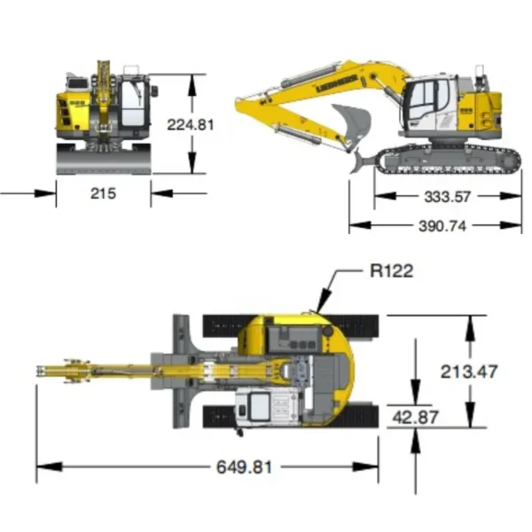 MD model R926 RC hydraulic excavator