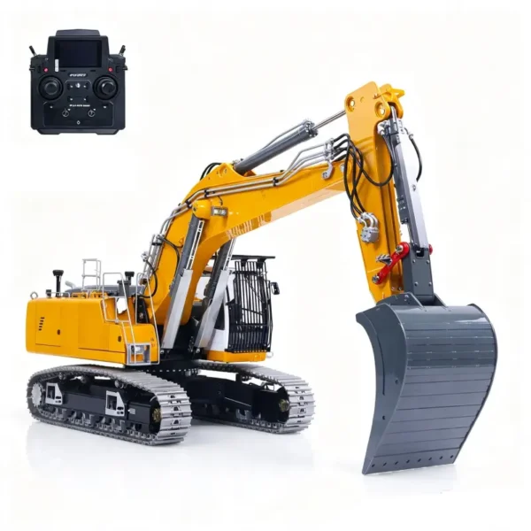 lesu-2-arms-metal-hydraulic-rc-excavator-r956 LESU 2 arms metal hydraulic RC excavator R956