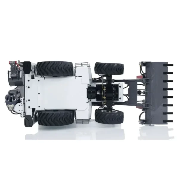 lesu-aoue--bl71-rc-hydraulic-backhoe-loader LESU AOUE BL71 hydraulic RC backhoe loader with support leg.