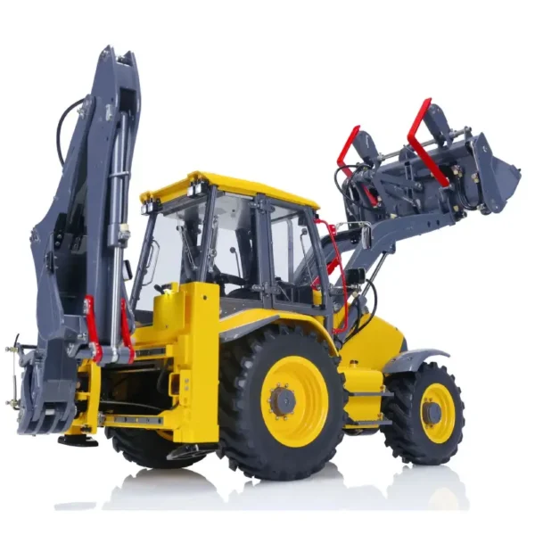 lesu-aoue--bl71-rc-hydraulic-backhoe-loader-with-support-leg LESU AOUE BL71 hydraulic RC backhoe loader with support leg.