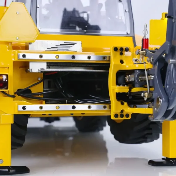 lesu-aoue--bl71-remote-control-hydraulic-backhoe-loader-with-support-leg LESU AOUE BL71 hydraulic RC backhoe loader with support leg.