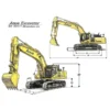 LESU PC500 metal hydraulic RC excavator