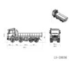 lesu rc dumper size